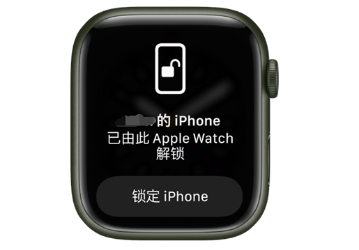 水城苹果手机维修分享用 AppleWatch 解锁配备面容 ID 的 iPhone方法 