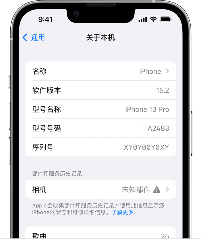 水城苹果维修分享iPhone 出现提示相机“未知部件”是什么原因？ 