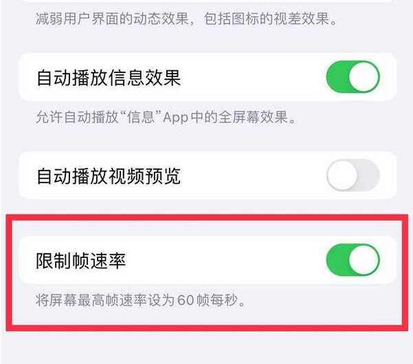 水城苹果13维修分享iPhone13 Pro高刷设置方法 